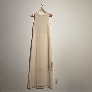 COS formal cream, sleeveless dress size 4